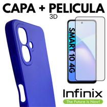 Capinha + Película Vidro 3D Para Celular Infinix Smart 10