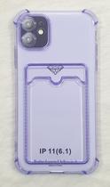 Capinha Proteção de Camera e Porta Cartão Compativel com iPhone 11 6.1 Translucida Capinha Proteção de Camera e Porta Cartão Compativel com iPhone 11 6.1 Translucida