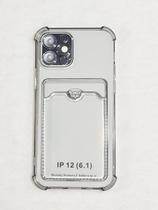 Capinha Proteção de Camera e Porta Cartão Compativel iPhone 12 Pro 6.1 Translucida Capinha Proteção de Camera e Porta Cartão Compativel iPhone 12 Pro 6.1 Translucida