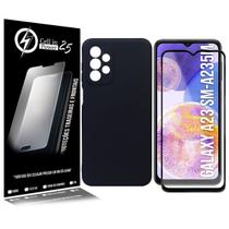 Capinha Proteção Veludo compativel Galaxy A23 4G A235 6.6 + Pel Vidro 3d Full - Cell In Power25