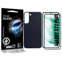 Capinha Proteção Veludo compativel Galaxy S22 Plus S906 + Pel Vidro 3d Full - Cell In Power25