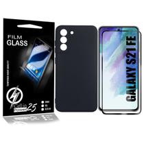 Capinha Proteção Veludo para Galaxy S21 FE G990 + Pel Vidro 3d Full - Cell In Power25