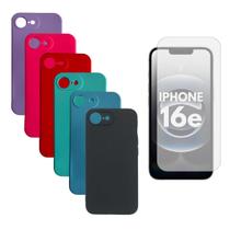 Capinha Protetora + Pelic. Vidro Compativel Para iPhone 16e
