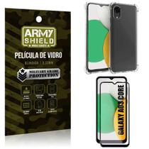 Capinha Samsung A03 Core Anti Shock + Película De Vidro 3D - Armyshield