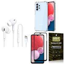 Capinha Samsung A13 4G + Fone Tipo C Intra + Película 3D