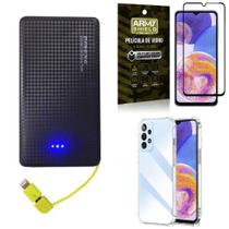 Capinha Samsung A23 4G+ Carregador Portátil 5K + Película 3D