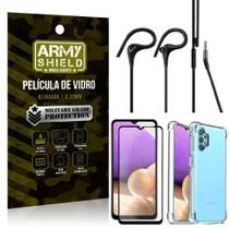 Capinha Samsung A32 5G + Fone Sport Hs92 + Pelicula 3D