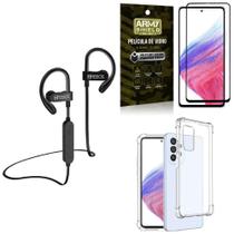 Capinha Samsung A53 + Fone Bluetooth Hs188 + Película 3D