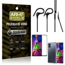 Capinha Samsung M51 + Fone Sport Hs92 + Pelicula 3D - Armyshield