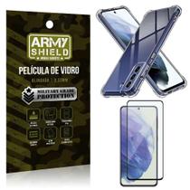 Capinha Samsung S21 Fe Anti Shock + Película De Vidro 3D - Armyshield