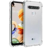 Capinha Silicone Antichoque + Película Vidro 3D para LG K41S