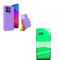Capinha Silicone Aveludada Lilás + Película de Cerâmica 9D Moto Edge 60 Fusion Capinha Silicone Aveludada Lilás + Película de Cerâmica 9D Moto Edge 60 Fusion