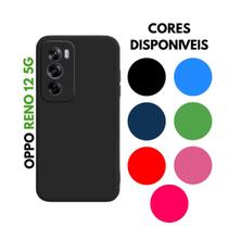 Capinha Silicone Aveludada Oppo Reno 12 5G + Película Vidro 3D / Privativa / Hidrogel