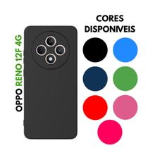 Capinha Silicone Aveludada Oppo Reno 12f + Película Vidro 3D / Privativa / Hidrogel Capinha Silicone Aveludada Oppo Reno 12f + Película Vidro 3D / Privativa / Hidrogel