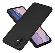 Capinha Silicone Aveludada Preta para Samsung Galaxy A04E