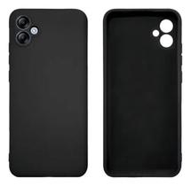 Capinha Silicone Case Aveludada Para Samsung Galaxy A05 Preta - LXL