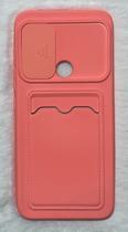 Capinha Silicone Compativel Motorola Moto G50 6.5 Porta Cartão Aveludada