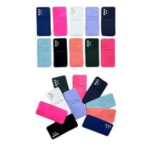 Capinha Silicone Compativel Samsung A32 4G 6.4 Porta Cartão Aveludada