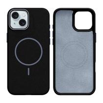 Capinha silicone textura de couro para iPhone 15 Capinha silicone textura de couro para iPhone 15