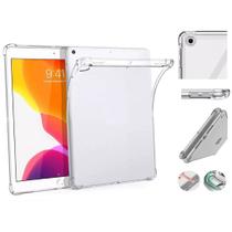 Capinha Silicone TPU + Película Fosca 9D de Cerâmica Para iPad Geração 7/8/9 Tela 10.2
