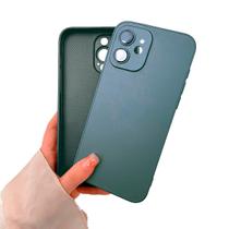 Capinha Silicone Vidro Fosco Compatível com iPhone 11 Proteção de Câmera Lentes de Safira