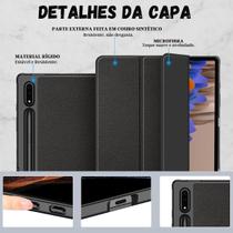 Capinha Tpu Auto Sleep Para Tab S7 11 T875 + Película Vidro