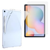 Capinha Transparente Capa Para Tablet Samsung S10 Lite Kit Película Vidro 3D / Hidrogel