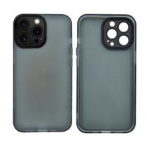 Capinha Transparente Fosca Compatível com iPhone 14 Pro
