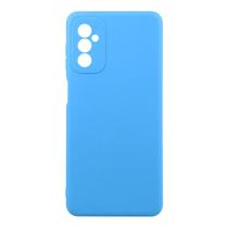 Capinha Veludo Azul compatível Galaxy M52 5G M526 + Pel Vidro 3d Full - Cell In Power25