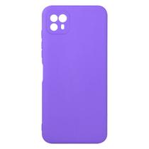 Capinha Veludo Lilas compatível Moto G50 5G XT2137 + Pel Vidro 3d Full - Cell In Power25 - Motorola