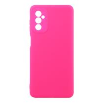 Capinha Veludo Rosa Pink compatível Galaxy M52 5G M526 + Pel Vidro 3d Full - Cell In Power25 - Samsung