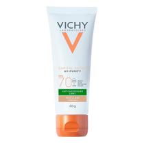 Capital soleil vichy uv-purify antioleosidade protetor solar fps70 pele clara com 40g