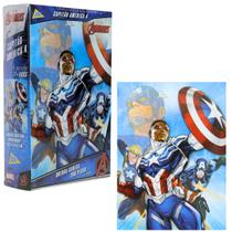 Capitão América Quebra-Cabeça 200 Peças Divertido Toyster