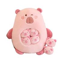 Capivara Bonito: Kit com 6 Pelúcias de Animais para Crianças - Presentes e Travesseiros