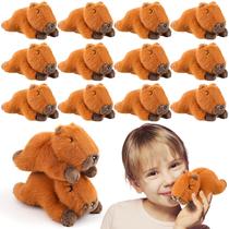 Capivara de animais de pelúcia Hydren 12 peças de presentes de Natal de 12 cm Capivara de animais de pelúcia Hydren 12 peças de presentes de Natal de 12 cm