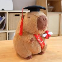 Capivara de Pelúcia 25cm - Brinquedo Macio e Adorável - Presente de Formatura