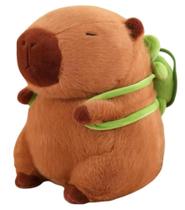 Capivara de pelúcia c/ mochila de tartaruga Capivara de pelúcia c/ mochila de tartaruga