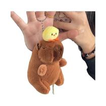 Capivara de Pelúcia com Cabelo Longo - Chaveiro Criativo e Encantador