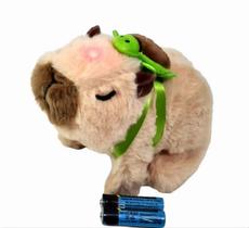Capivara De Pelúcia Com Led,som E Pilhas Grátis Interativa