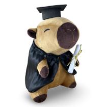 Capivara de Pelúcia Formatura 20cm
