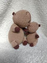 Capivara e filhote amigurumi Crochê