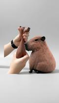 Capivara Estica Esmaga Anti-stress Marrom 13cm Capivara Estica Esmaga Anti-stress Marrom 13cm