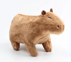 Capivara Filó de Pelúcia 30cm Fofinha Marrom Antialérgica - Lalu Enxovais