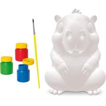 Capivara para Colorir com Tinta Guache Lavável e Pincel Capivara para Colorir com Tinta Guache Lavável e Pincel