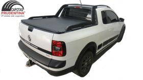 Capota Marítima Saveiro Cross Cabine Estendida com recortes p/Santo Antonio Original - Capotas Prudentina Capota Marítima Saveiro Cross Cabine Estendida com recortes p/Santo Antonio Original - Capotas Prudentina