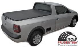 Capota Marítima Track p/ Saveiro cabine simples de 2010 a 22 p/instalar COM GANCHOS ORIGINAIS - Prudentina Capota Marítima Track p/ Saveiro cabine simples de 2010 a 22 p/instalar COM GANCHOS ORIGINAIS - Prudentina