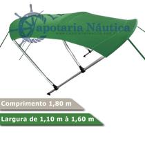 Capota Toldo Nautico 3 Arcos Estrutura Reforçada Para Lanchas, Barcos de Aluminio e Botes - MARCA