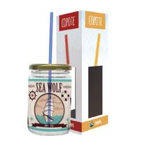 Capote Vidro Com Canudo 360ml Sea Wolf Simas