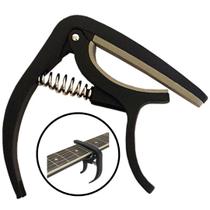 Capotraste Abraçadeira Preto Para Violão Guitarra Ukulele