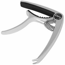 Capotraste Braçadeira Cromado Com Extrator de Pinos Para Violão e Guitarra